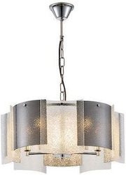 EUROLAMP ΦΩΤΙΣΤΙΚΟ ΚΡΕΜΑΣΤΟ ΜΕΤΑΛΛΟ-ΓΥΑΛΙ 5ΦΩΤΟ 5XE14 Φ450X680MM ΑΣΗΜΙ ARTE ILLUMINA FOLIA