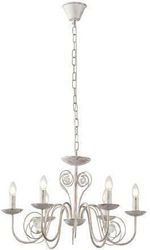 EUROLAMP ΦΩΤΙΣΤΙΚΟ ΚΡΕΜΑΣΤΟ ΜΕΤΑΛΛΟ-ΔΙΑΦΑΝΕΣ ΓΥΑΛΙ 6ΦΩΤΟ 6XE27 340X640MM ARTE ILLUMINA KRISTALLO