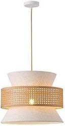 EUROLAMP ΦΩΤΙΣΤΙΚΟ ΚΡΕΜΑΣΤΟ ΥΦΑΣΜΑ 1XE27 MAX15W 400X1310MM ΜΠΕΖ-ΜΑΤ ΛΕΥΚΟ ARTE ILLUMINA ISLA