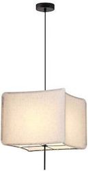 EUROLAMP ΦΩΤΙΣΤΙΚΟ ΚΡΕΜΑΣΤΟ ΥΦΑΣΜΑ 1XΕ27 MAX 15W 480ΧH900MM ΜΠΕΖ ARTE ILLUMINA TOSCANY