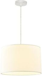 EUROLAMP ΦΩΤΙΣΤΙΚΟ ΚΡΕΜΑΣΤΟ ΥΦΑΣΜΑ 1XΕ27 MAX 15W Φ380ΧH240MM ΛΕΥΚΟ ARTE ILLUMINA SOHO