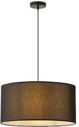 EUROLAMP ΦΩΤΙΣΤΙΚΟ ΚΡΕΜΑΣΤΟ ΥΦΑΣΜΑ 1XΕ27 MAX 40W Φ530Χ260MM ΜΑΥΡΟ ARTE ILLUMINA SOHO