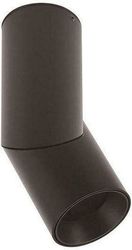 EUROLAMP ΦΩΤΙΣΤΙΚΟ ΟΡΟΦΗΣ ΚΙΝΗΤΟ ΚΥΛΙΝΔΡΟΣ GU10 Φ59,5X197 ΠΛΑΣΤΙΚΟ ΜΑΥΡΟ ARTE ILLUMINA