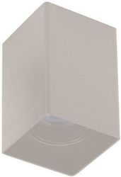 EUROLAMP ΦΩΤΙΣΤΙΚΟ ΟΡΟΦΗΣ ΠΛΑΣΤΙΚΟ ΤΕΤΡΑΓΩΝΟ GU10 80X80X125 ΛΕΥΚΟ ARTE ILLUMINA BOXI