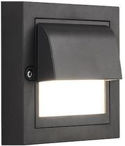 EUROLAMP ΦΩΤΙΣΤΙΚΟ ΤΟΙΧΟΥ LED 6W 135X135X55 3CCT IP65 ΜΑΥΡΟ ARTE ILLUMINA SENARIO