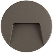 EUROLAMP ΦΩΤΙΣΤΙΚΟ ΤΟΙΧΟΥ SLIM LED 3W IP65 230V 3000K Φ135MM ΓΡΑΦΙΤΗΣ PRO ARTE ILLUMINA