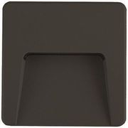 EUROLAMP ΦΩΤΙΣΤΙΚΟ ΤΟΙΧΟΥ SLIM LED 3W IP65 230V 3CCT 120X120MM ΜΑΥΡΟ PRO ARTE ILLUMINA