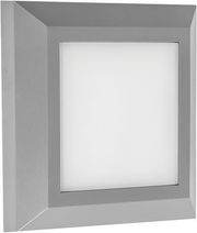 EUROLAMP ΦΩΤΙΣΤΙΚΟ ΤΟΙΧΟΥ SLIM LED 3W IP65 230V 3CCT 125X125MM ΓΚΡΙ PRO ARTE ILLUMINA
