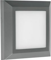 EUROLAMP ΦΩΤΙΣΤΙΚΟ ΤΟΙΧΟΥ SLIM LED 3W IP65 230V 3CCT 125X125MM ΓΡΑΦΙΤΗΣ PRO ARTE ILLUMINA