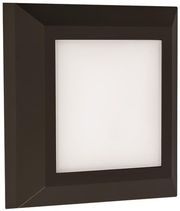 EUROLAMP ΦΩΤΙΣΤΙΚΟ ΤΟΙΧΟΥ SLIM LED 3W IP65 230V 3CCT 125X125MM ΜΑΥΡΟ PRO ARTE ILLUMINA