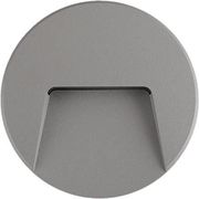 EUROLAMP ΦΩΤΙΣΤΙΚΟ ΤΟΙΧΟΥ SLIM LED 3W IP65 230V 4000K Φ135MM ΓΚΡΙ PRO ARTE ILLUMINA