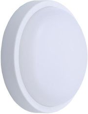 EUROLAMP ΦΩΤΙΣΤΙΚΟ ΤΟΙΧΟΥ ΣΤΡΟΓΓΥΛΟ LED 18W Φ200X55 3000K IP54 ΛΕΥΚΟ PLUS ARTE ILLUMINA