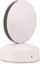 EUROLAMP ΦΩΤΙΣΤΙΚΟ ΤΟΙΧΟΥ ΣΤΡΟΓΓΥΛΟ LED 8W Φ110X120X165 3000K IP65 ΛΕΥΚΟ PLUS ARTE ILLUMINA