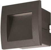 EUROLAMP ΦΩΤΙΣΤΙΚΟ ΧΩΝΕΥΤΟ LED 3W IP54 220-240V 90X90X70MM ΓΡΑΦΙΤΗ PRO ARTE ILLUMINA