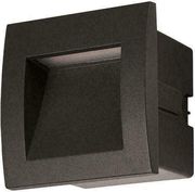 EUROLAMP ΦΩΤΙΣΤΙΚΟ ΧΩΝΕΥΤΟ LED 3W IP54 220-240V 90X90X70MM ΜΑΥΡΟ PRO ARTE ILLUMINA