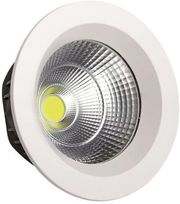 EUROLAMP ΦΩΤΙΣΤΙΚΟ ΧΩΝΕΥΤΟ LED COB Φ230 55W 4000K ΛΕΥΚΟ PLUS