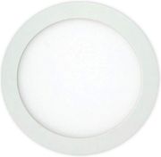 EUROLAMP ΦΩΤΙΣΤΙΚΟ ΧΩΝΕΥΤΟ LED SLIM Φ170 12W 3000K ΛΕΥΚΟ PLUS