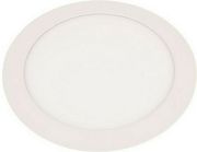 EUROLAMP ΦΩΤΙΣΤΙΚΟ ΧΩΝΕΥΤΟ LED SLIM Φ225 20W 4000K ΛΕΥΚΟ VALUE