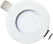 EUROLAMP ΦΩΤΙΣΤΙΚΟ ΧΩΝΕΥΤΟ LED SLIM Φ85 3W 4000K ΛΕΥΚΟ PLUS