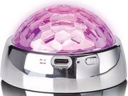 LENCO LENCO TTA-080SI RECORD STABILISER WITH RGB LIGHT EFFECTS AND DISCO BALL IN ONE SILVER