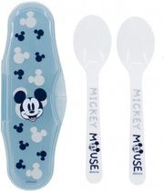 STOR DISNEY: MICKEY MOUSE FULL OF SMILES - TODDLER 2 PCS PP TRAVELING SPOONS (10466)