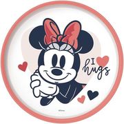 STOR DISNEY: MINNIE MOUSE HEART FULL NON SLIP BICOLOR PREMIUM PLATE (10793)