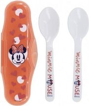 STOR DISNEY: MINNIE MOUSE HEART FULL - TODDLER 2 PCS PP TRAVELING SPOONS (10766)
