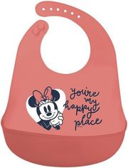 STOR DISNEY: MINNIE MOUSE HEART FULL - TODDLER SILICONE BIB (10729)