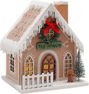 EUROLAMP ΧΑΡΤΙΝΟ ΣΠΙΤΑΚΙ TOY SHOP ΦΩΤΙΖΟΜΕΝΟ 13X11X15.5CM 600-47749