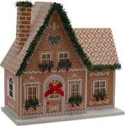 EUROLAMP ΧΑΡΤΙΝΟ ΣΠΙΤΑΚΙ ΜΠΕΖ ΦΩΤΙΖΟΜΕΝΟ 20.5X11X20.5CM 600-47746