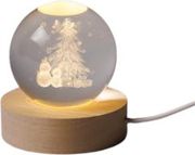 EUROLAMP ΦΩΤΙΖΟΜΕΝΗ ΜΠΑΛΑ 6CM USB 6 ΘΕΡΜΑ ΛΕΥΚΑ SMD LED BΑΣΗ 7CM ΠΡΟΕΚΤΑΣΗ 70CM IP20 600-47058