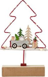 EUROLAMP ΦΩΤΙΖΟΜΕΝΟ ΜΕΤΑΛΛΙΚΟ ΣΕ ΣΧΗΜΑ ΔΕΝΔΡΟΥ ΜΠΑΤΑΡΙΑΣ 12.5*4.5*19CM IP20 600-41658