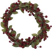 EUROLAMP ΣΤΕΦΑΝΙ ΜΕ ΚΟΚΚΙΝΑ ΜΙΚΡΑ BERRIES 50CM 600-46180