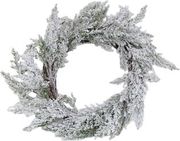 EUROLAMP ΣΤΕΦΑΝΙ ΧΙΟΝΙΣΜΕΝΟ ΜΕ ΚΛΑΔΙ ΕΛΑΤΟΥ 45CM 600-46999