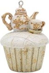 EUROLAMP ΣΤΟΛΙΔΙ ΠΟΛΥΡΕΖΙΝ CUPCAKE ΜΕ ΤΣΑΓΙΕΡΑ ΣΑΜΠΑΝΙ 5X7CM 600-46914
