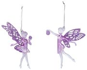 EUROLAMP ΝΕΡΑΙΔΑ ΑΚΡΥΛΙΚΗ 2 ΣΧΕΔΙΑ ΜΕ ΜΩΒ GLITTER 8,8X15,2CM 600-44624