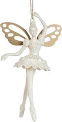 EUROLAMP ΝΕΡΑΙΔΑ ΑΚΡΥΛΙΚΗ ΜΕ ΜΠΕΖ ΦΤΕΡΑ ΜΕ GLITTER 9,7X15,7CM 600-44663