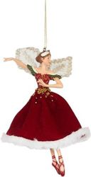 EUROLAMP ΝΕΡΑΙΔΑ ΜΕ ΚΟΚΚΙΝΗ ΓΟΥΝΙΝΗ ΦΟΥΣΤΑ 15.5CM 600-46471