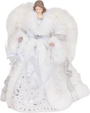 EUROLAMP ΝΕΡΑΙΔΑ ΜΕ ΛΕΥΚΟ ΦΟΡΕΜΑ ΚΑΙ ΧΙΟΝΟΝΙΦΑΔΕΣ 30CM 600-47271