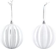 EUROLAMP ΜΠΑΛΑ ΛΕΥΚΗ ΑΝΑΓΛΥΦΗ ΜΕ ΑΣΗΜΙ ΚΑΙ ΛΕΥΚΗ ΔΙΑΚΟΣΜΗΣΗ ΣΕΤ 6ΤΜΧ 8CM 600-42666