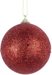 EUROLAMP ΜΠΑΛΑ ΠΛΑΣΤΙΚΗ ΚΟΚΚΙΝΗ ΓΚΛΙΤΕΡ ΣΕΤ 6ΤΜΧ 8CM 600-46520