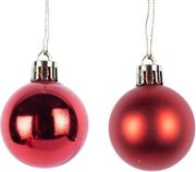 EUROLAMP ΜΠΑΛΑ ΠΛΑΣΤΙΚΗ ΚΟΚΚΙΝΗ ΓΥΑΛΙΣΤΕΡΗ ΚΑΙ ΜΑΤ ΣΕΤ 6ΤΜΧ 4CM 600-46516