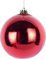 EUROLAMP ΜΠΑΛΑ ΠΛΑΣΤΙΚΗ ΚΟΚΚΙΝΗ ΓΥΑΛΙΣΤΕΡΗ ΣΕΤ 2ΤΜΧ 20CM 600-46438