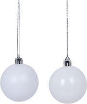 EUROLAMP ΜΠΑΛΑ ΠΛΑΣΤΙΚΗ ΛΕΥΚΗ ΓΥΑΛΙΣΤΕΡΗ ΚΑΙ ΜΑΤ ΣΕΤ 6ΤΜΧ 6CM 600-46556