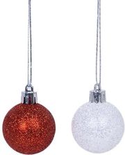 EUROLAMP ΜΠΑΛΑ ΠΛΑΣΤΙΚΗ ΛΕΥΚΗ ΚΟΚΚΙΝΗ ΓΚΛΙΤΕΡ ΣΕΤ 6ΤΜΧ 4CM 600-46613