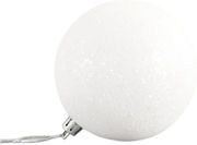 EUROLAMP ΜΠΑΛΑ ΠΛΑΣΤΙΚΗ ΛΕΥΚΗ ΜΕ GLITTER ΣΕΤ 6ΤΜΧ 8CM 600-42614
