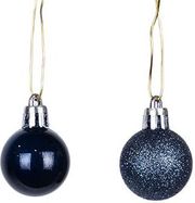 EUROLAMP ΜΠΑΛΑ ΠΛΑΣΤΙΚΗ ΜΠΛΕ ΣΕΤ 27ΤΜΧ (9 ΠΕΡΛΕ18 GLITTER) 3CM 600-46429