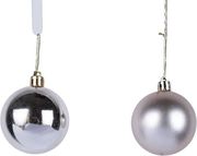 EUROLAMP ΜΠΑΛΑ ΠΛΑΣΤΙΚΗ ΣΑΜΠΑΝΙ ΓΥΑΛΙΣΤΕΡΗ ΚΑΙ ΜΑΤ ΣΕΤ 6ΤΜΧ 8CM 600-46544