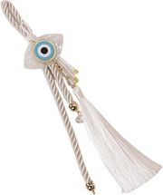 EUROLAMP ΚΡΕΜΑΣΤΟ ΓΟΥΡΙ ΛΕΥΚΟ ΜΕ ΧΡΥΣΕΣ ΛΕΠΤΟΜΕΡΕΙΕΣ ΚΑΙ ΜΑΤΙ 35CM 600-46624