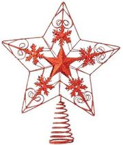 EUROLAMP ΚΟΡΥΦΗ ΔΕΝΤΡΟΥ ΑΠΌ ΣΥΡΜΑ ΚΟΚΚΙΝΟ ΑΣΤΕΡΙ ΜΕ ΣΧΕΔΙΑ 30X25CM 600-44925